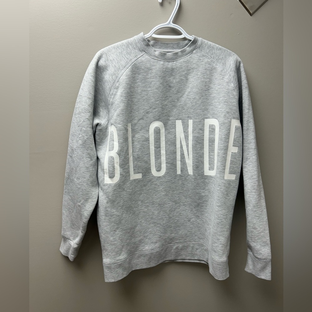 Brunette The Label- BLONDE- Grey Crewneck